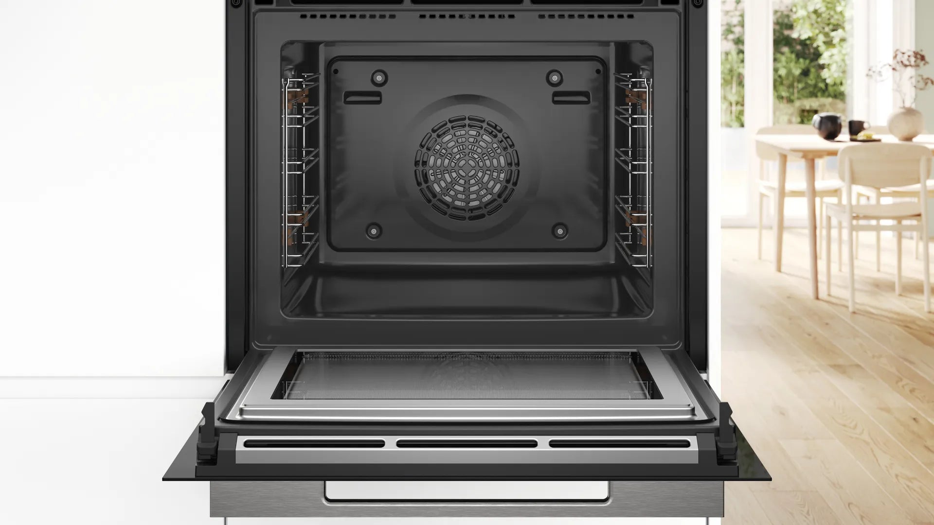 Bosch Built-in oven with microwave-function 60cm Black l HMG7764B1B
