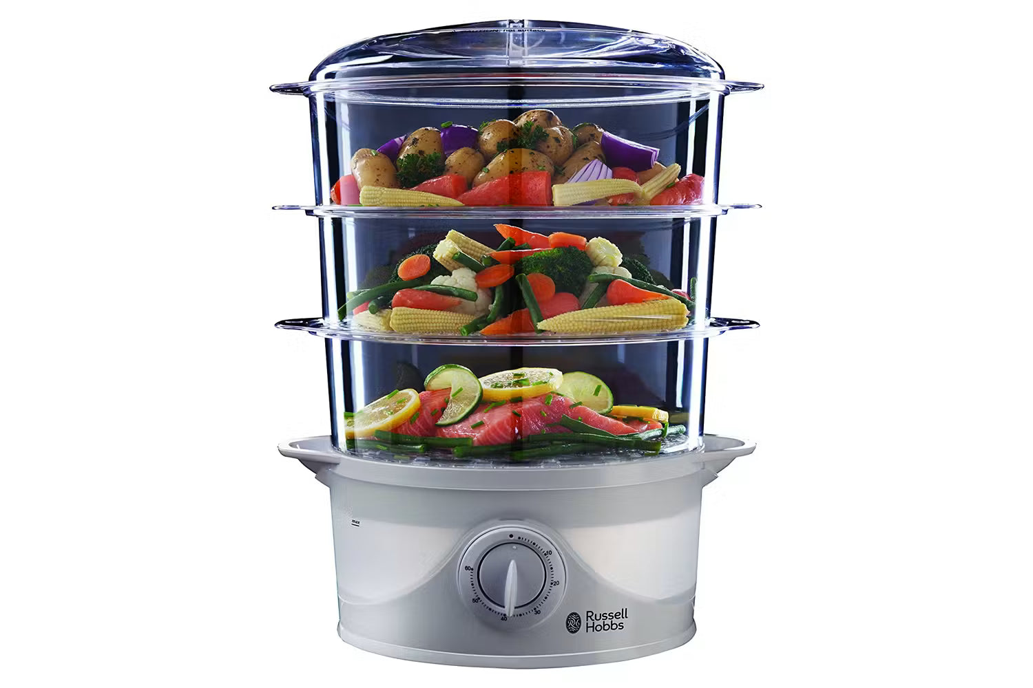 Russell Hobbs 3 Tier Food Steamer White | 21140