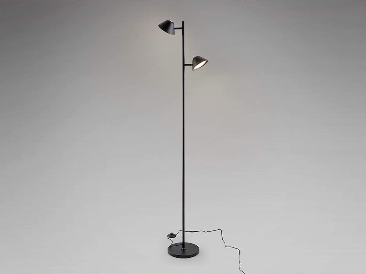 SCHULLER TAROS - LED FLOOR LAMP 2 LIGHT BLACK