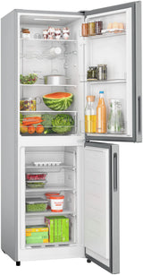 Bosch Series 2 Free Standing Fridge Freezer Stainless Steel | KGN27NLEAG thumbnail 2