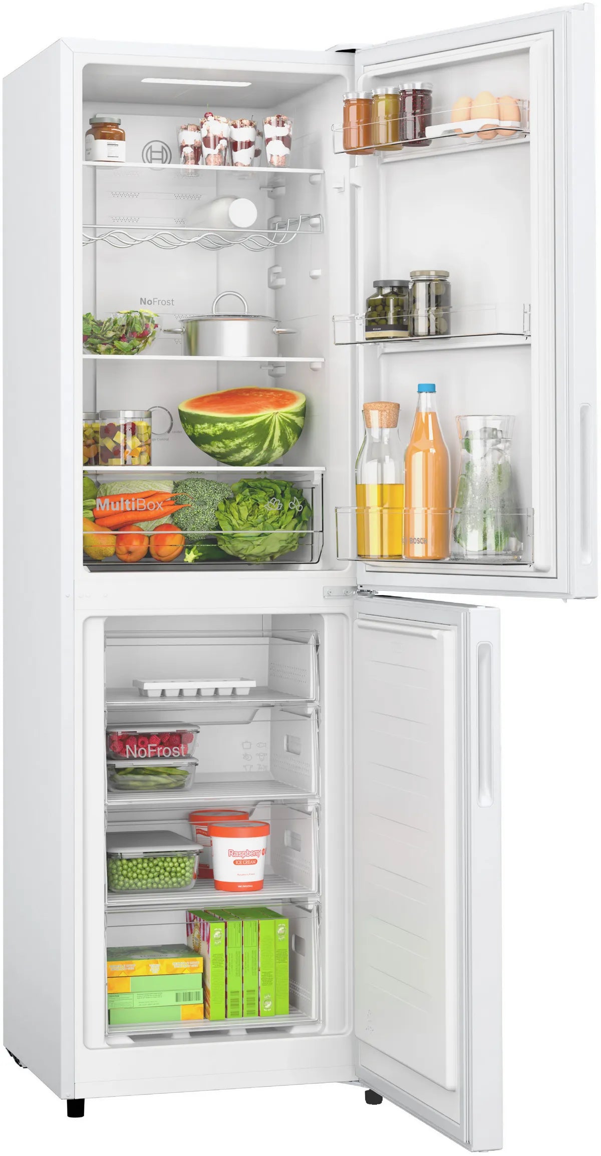 Bosch Series 2 Freestanding Fridge Freezer White | KGN27NWEAG