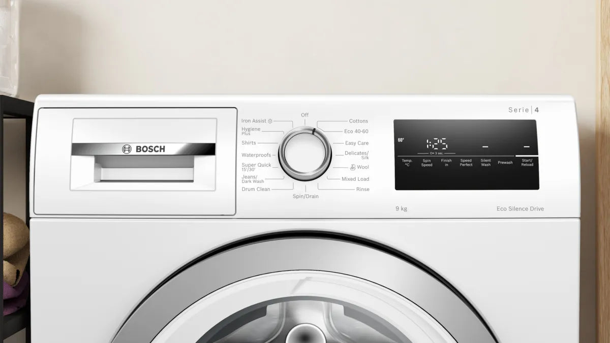Bosch Series 4 Washing Machine 9KG 1400 Spin White | WAN28259GB