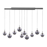 Paul Neuhaus PURE E-Infinity pendant lamp, mystic grey with e-Slide function-2221-15 thumbnail 1