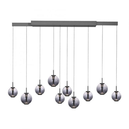 Paul Neuhaus PURE E-Infinity pendant lamp, mystic grey with e-Slide function-2221-15