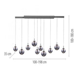 Paul Neuhaus PURE E-Infinity pendant lamp, mystic grey with e-Slide function-2221-15 thumbnail 5