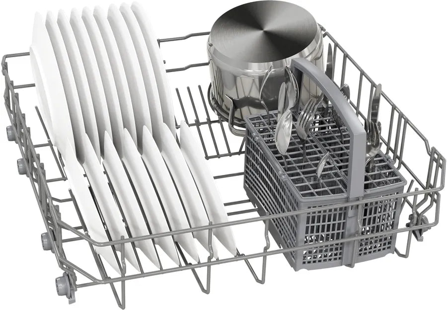 Bosch Series 2 Freestanding 60cm Dishwasher Anti Fingerprint Brushed Steel | SMS26AI08G