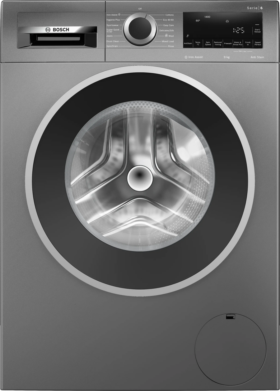 Bosch Series 6 9KG 1400RPM Freestanding Washing Machine Iron Grey | WGG244ZCGB