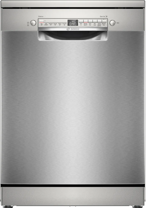 Bosch Series 2 Freestanding Dishwasher 60cm Silver Inox | SMS2HVI67G