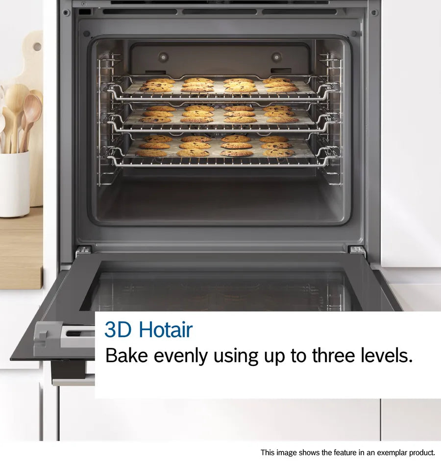 Bosch Series 4 Built-in Oven With Steam Function Black | HQA574BB3B