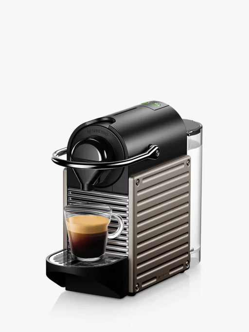 Nespresso Krups Pixie Coffee Machine Titanium | XN304T40