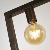 Searchlight Oblong 5Lt Pendant - Rustic Brown Metal-24102-5RU thumbnail 3