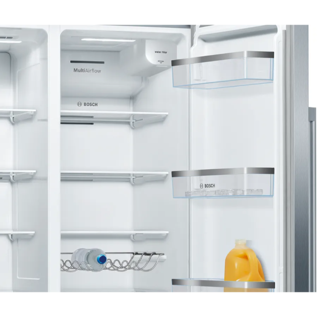 Bosch Series 6 American Fridge Freezer Brushed Steel | KAD93AIERG