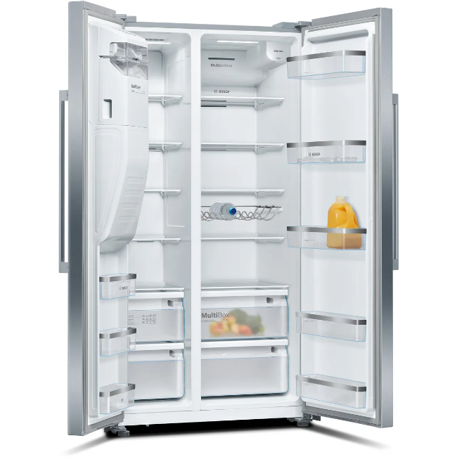 Bosch Series 6 American Fridge Freezer Brushed Steel | KAD93AIERG