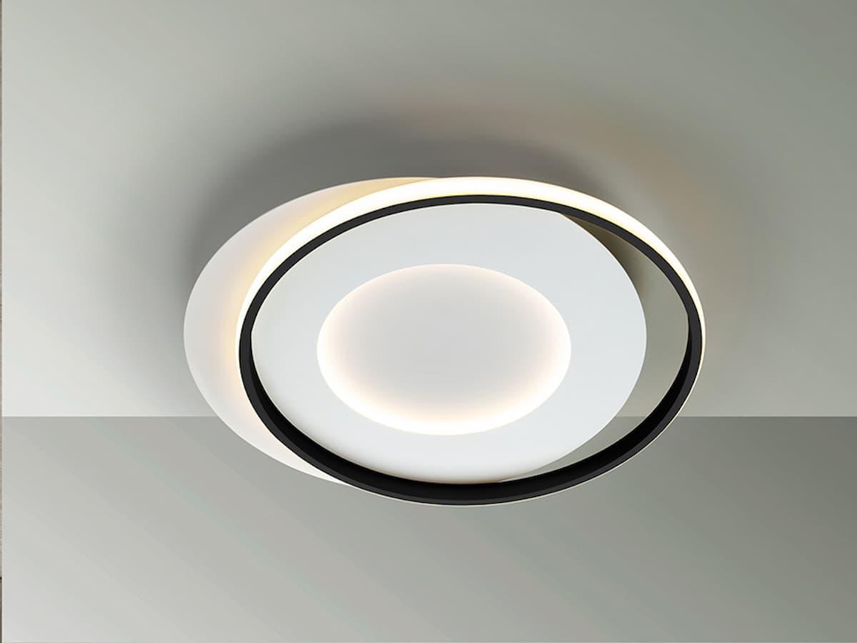 SCHULLER ·LIMBOS· FLUSH CEILING LAMP, WHITE/BLACK-245142