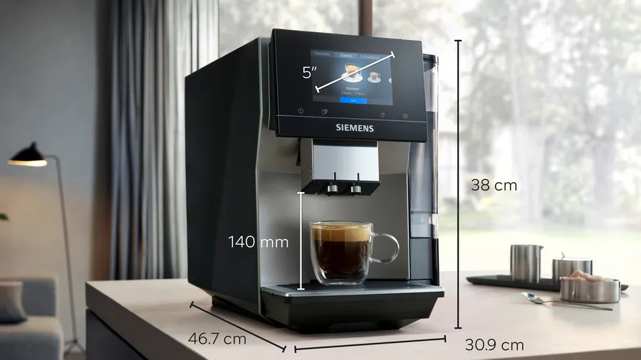 SIEMENS EQ700 Smart Bean to Cup Coffee Machine Graphite | TP715GB1