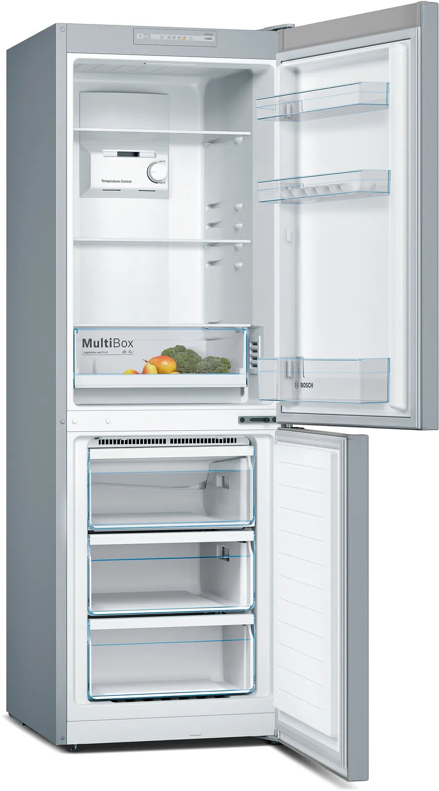 BOSCH Series 2 70/30 Fridge Freezer Stainless Steel | KGN33NLEBG