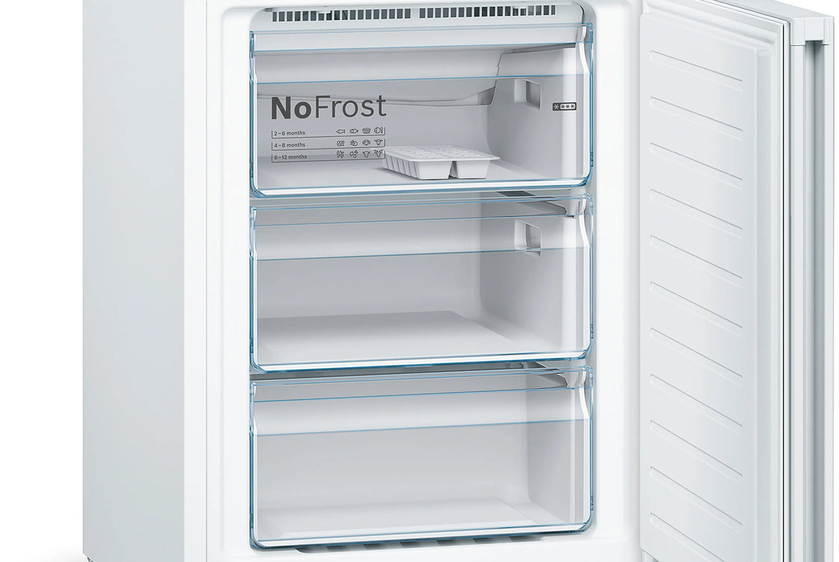Bosch Series 4 Freestanding Fridge Freezer White | KGN392WEBG