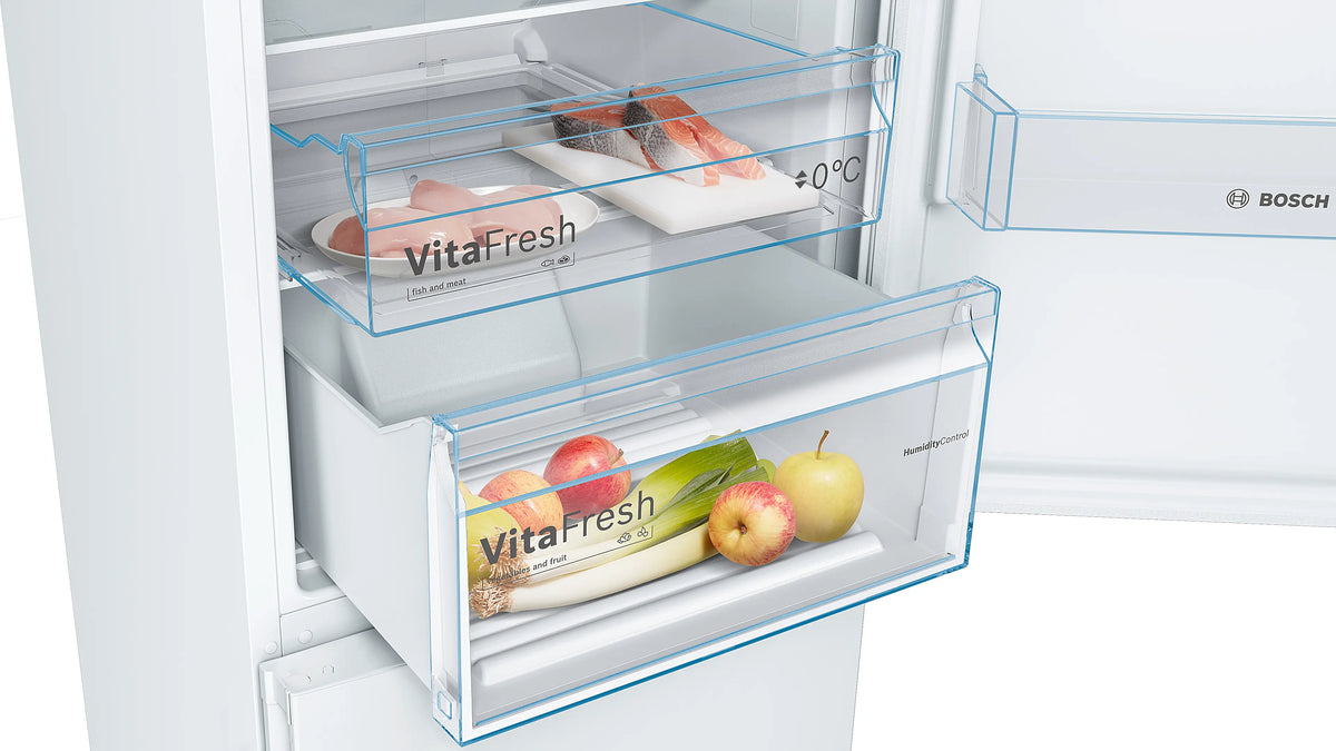Bosch Series 4 Freestanding Fridge Freezer White | KGN392WEBG