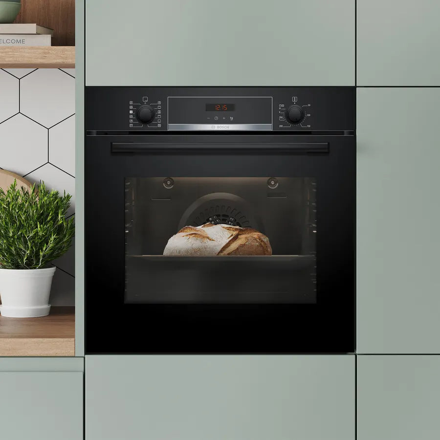 Bosch Series 4 Built-in Oven With Steam Function Black | HQA574BB3B
