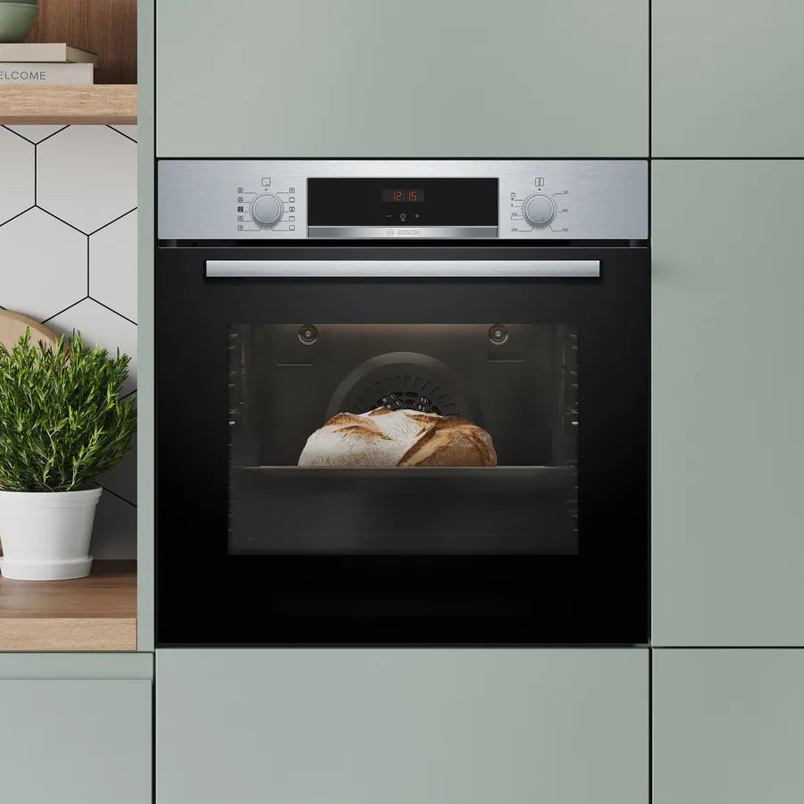 Bosch Series 4 60cm Built-in Oven With Steam Function Stainless Steel | HQA534BS3B
