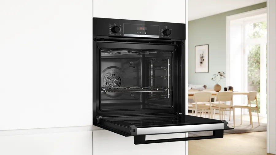 Bosch Series 4 Built-in Oven With Steam Function Black | HQA574BB3B