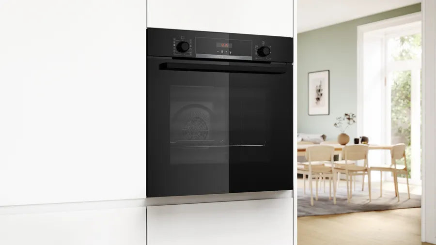 Bosch Series 4 Built-in Oven With Steam Function Black | HQA574BB3B