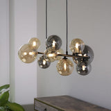 Paul Neuhaus LED Island Light Black Glass Round Decorative Warm White-2583-18 thumbnail 4