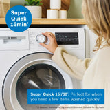 Bosch Series 4 8kg 1400 Spin Washing Machine White | WAN28258GB thumbnail 4