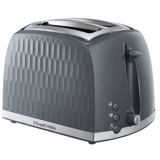 Russell Hobbs Honeycomb 2 Slice Toaster Grey | 26063