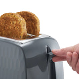 Russell Hobbs Honeycomb 2 Slice Toaster Grey | 26063 thumbnail 2