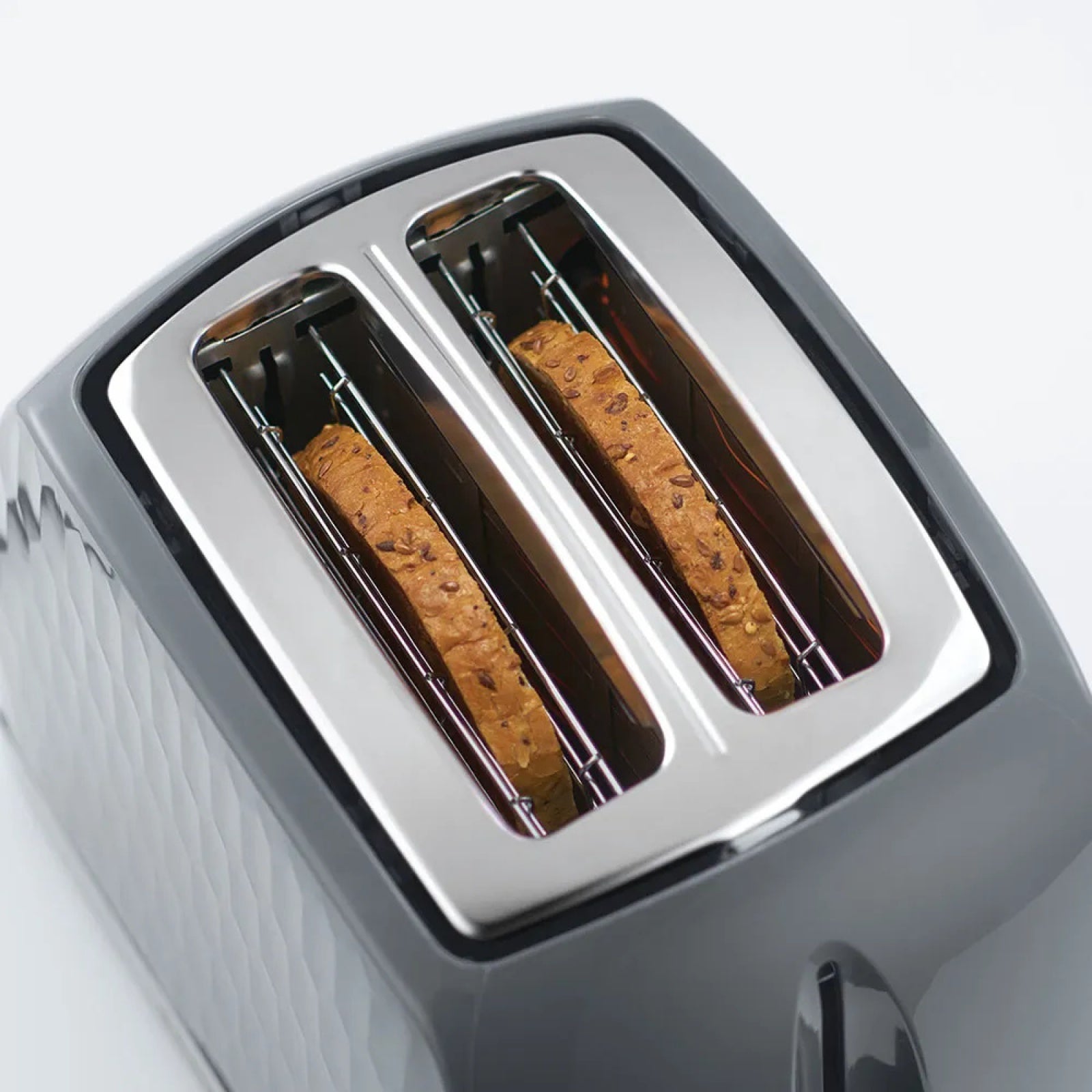 Russell Hobbs Honeycomb 2 Slice Toaster Grey | 26063
