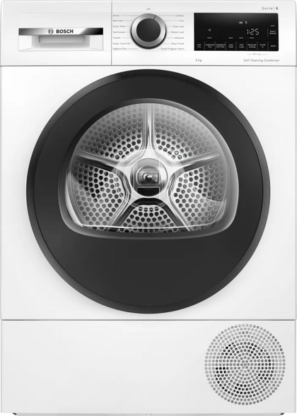Bosch Series 6 9KG Heat Pump Tumble Dryer White | WQG24500GB