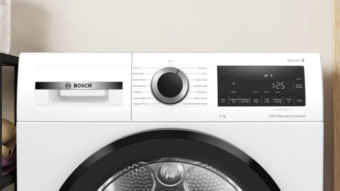 Bosch Series 6 9KG Heat Pump Tumble Dryer White | WQG24500GB
