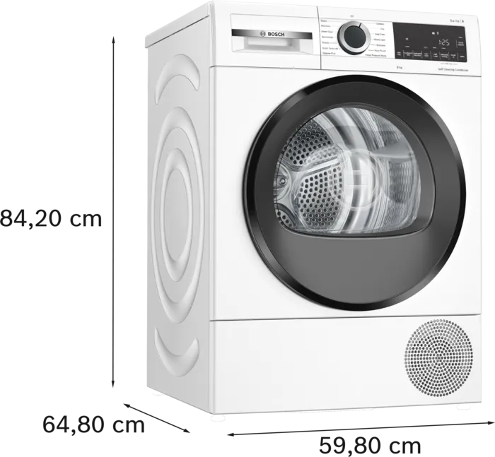 Bosch Series 6 9KG Heat Pump Tumble Dryer White | WQG24500GB
