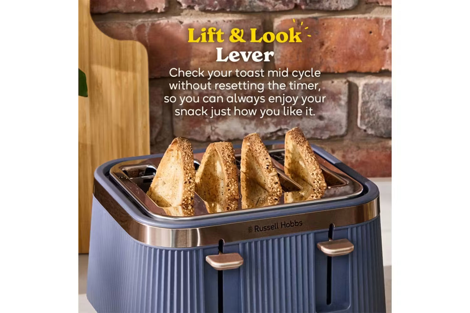 Russell Hobbs Bronte 4 Slice Toaster Soft Navy | 26772