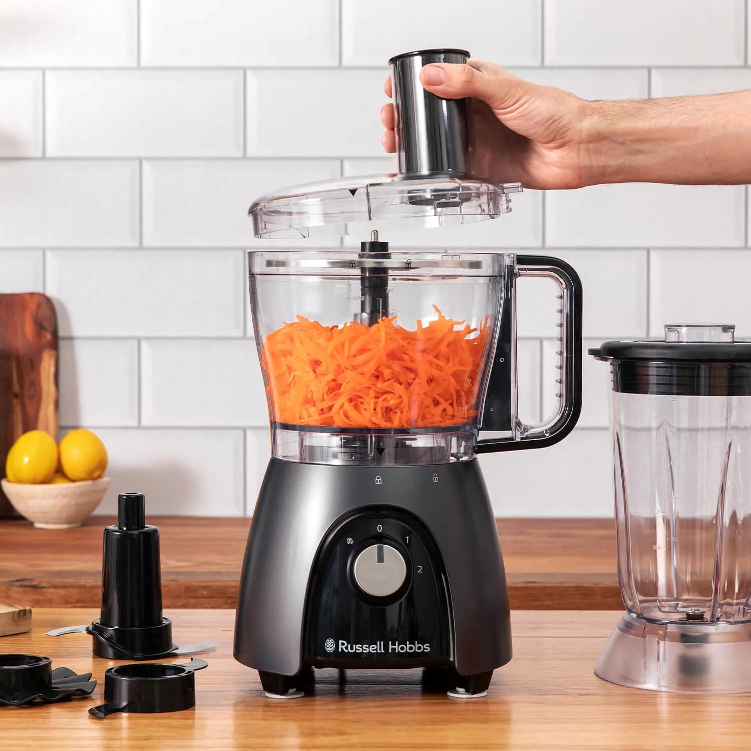Russell Hobbs Desire Food Processor Matte Charcoal | 27111