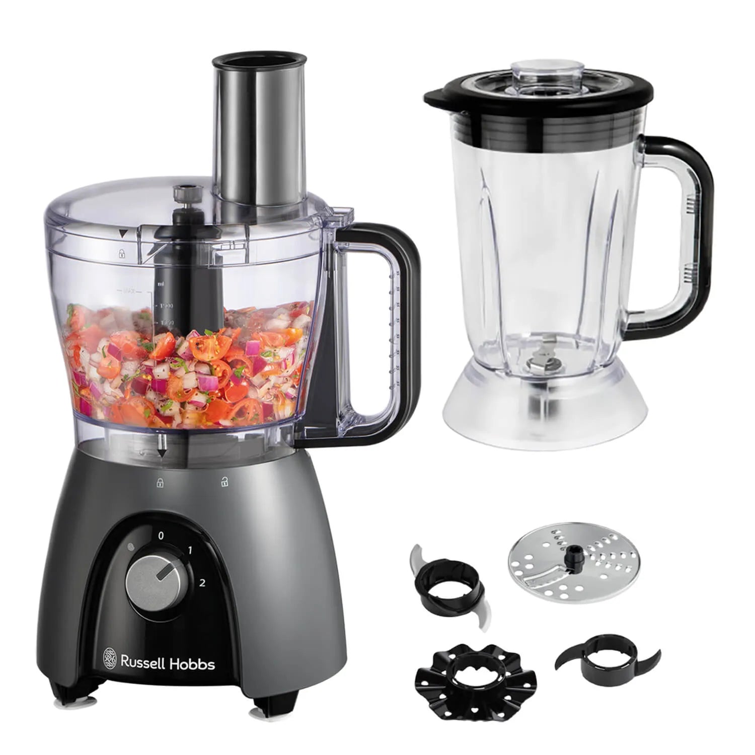 Russell Hobbs Desire Food Processor Matte Charcoal | 27111