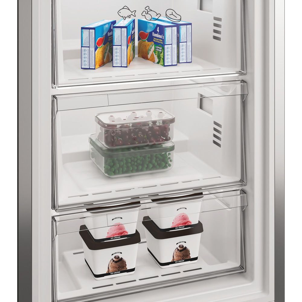 Hotpoint Frost Free Tall Freezer Dark Inox | HPMFF6312XBR4UK