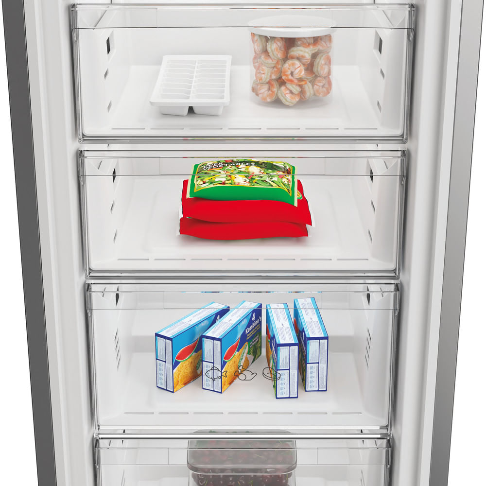 Hotpoint Frost Free Tall Freezer Dark Inox | HPMFF6312XBR4UK