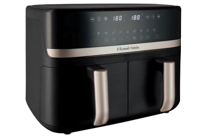 Russell Hobbs 9L Satisfry Dual Basket Air Fryer Black | 27680