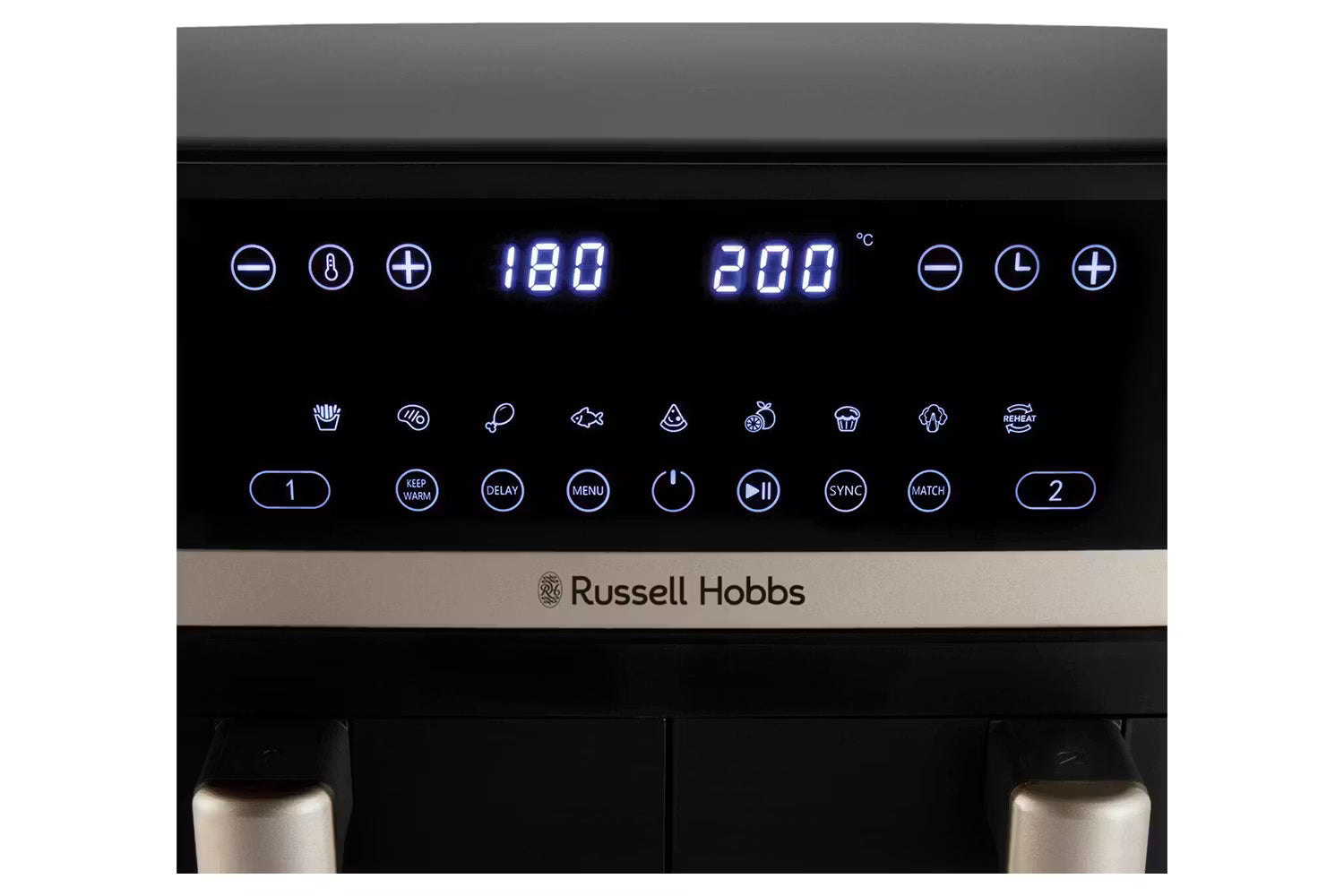 Russell Hobbs 9L Satisfry Dual Basket Air Fryer Black | 27680