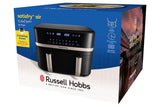 Russell Hobbs 9L Satisfry Dual Basket Air Fryer Black | 27680 thumbnail 8