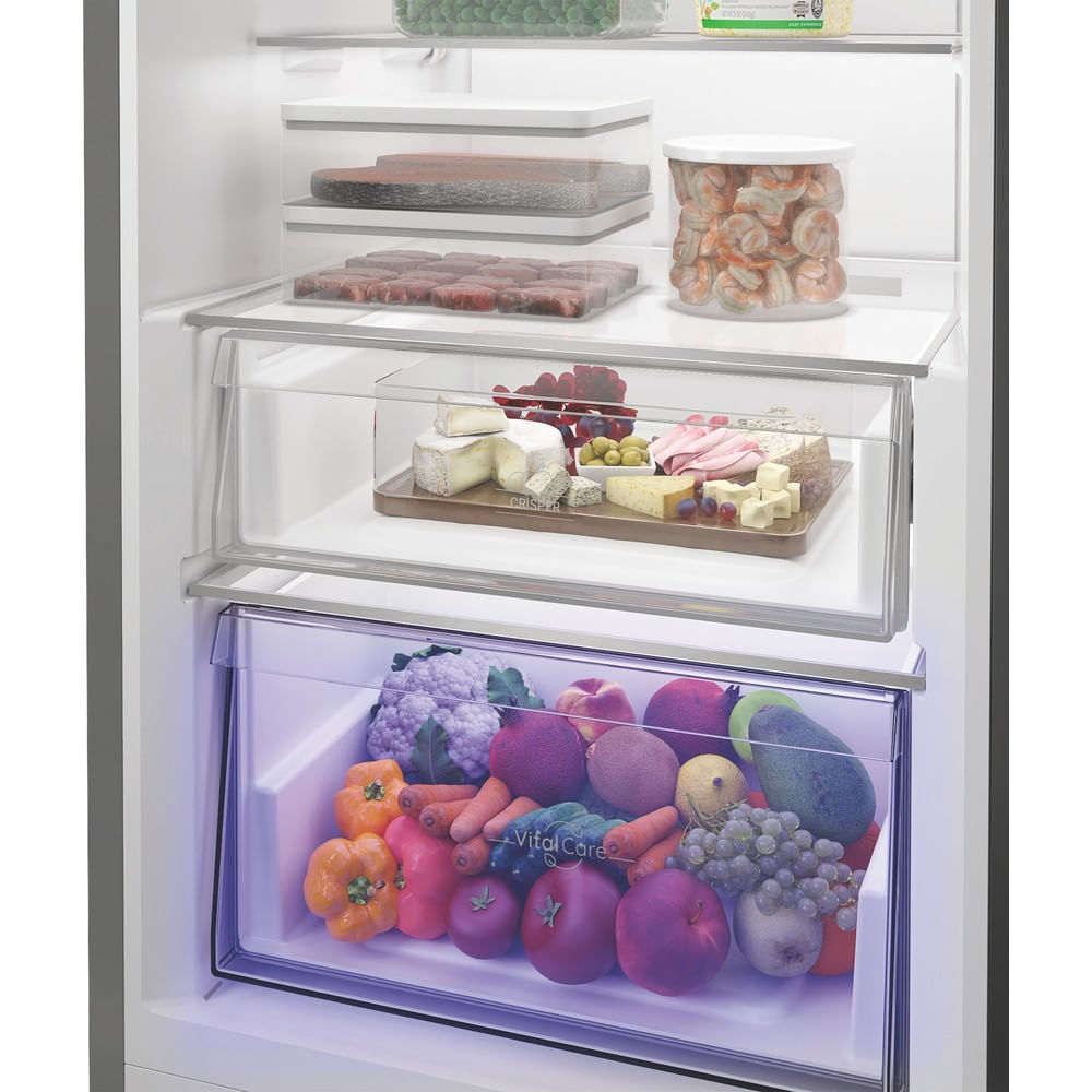 Hotpoint Frost Free Tall Larder Fridge H185.3cm x W59.5cm Dark Inox | HPMLF6442XBR4UK
