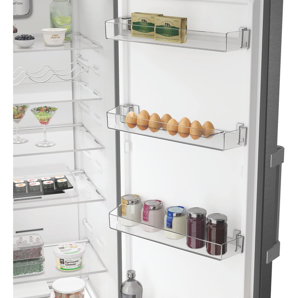 Hotpoint Frost Free Tall Larder Fridge H185.3cm x W59.5cm Dark Inox | HPMLF6442XBR4UK