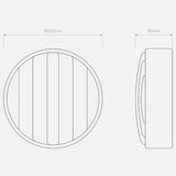 Astro Montreal Round 220 Brushed Stainless Steel Outdoor Light-1032011 thumbnail 4