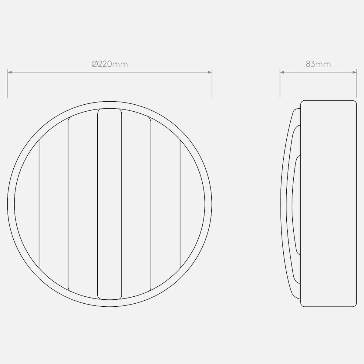 Astro Montreal Round 220 Brushed Stainless Steel Outdoor Light-1032011