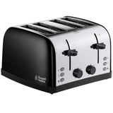 Russell Hobbs Stainless Steel 4 Slice Toaster Black | 28360 thumbnail 1