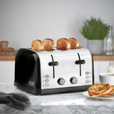 Russell Hobbs Stainless Steel 4 Slice Toaster Black | 28360 thumbnail 2