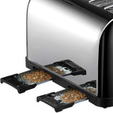 Russell Hobbs Stainless Steel 4 Slice Toaster Black | 28360 thumbnail 6