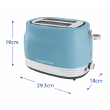 Russell Hobbs Hanley 2 Slice Toaster Blue | 28651 thumbnail 7